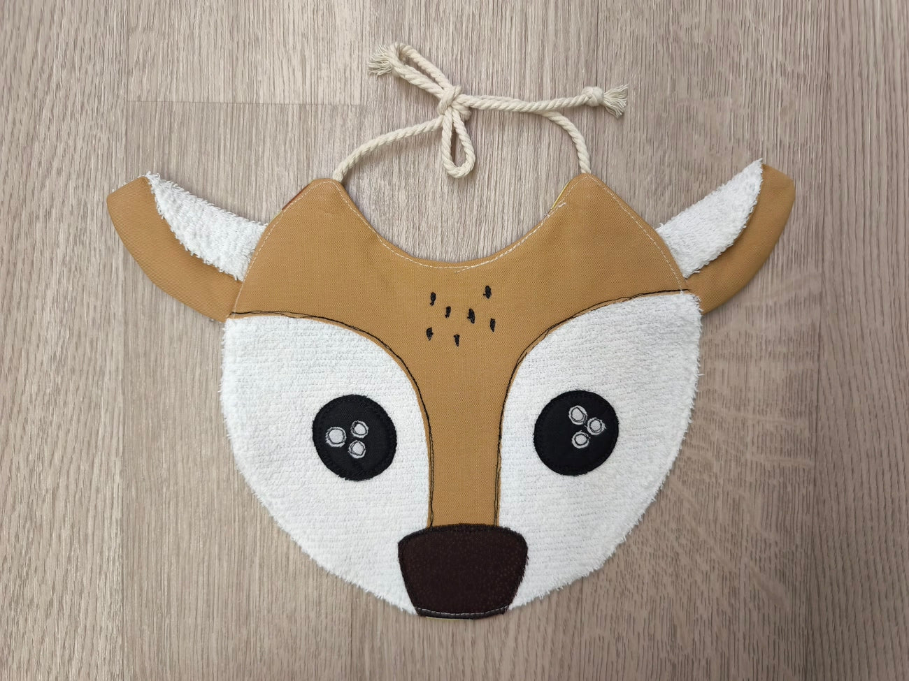 Bavaglino neonato Musetto - cerbiatto