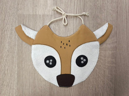 Bavaglino neonato Musetto - cerbiatto