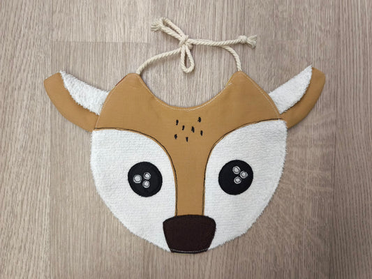 Bavaglino neonato Musetto - cerbiatto