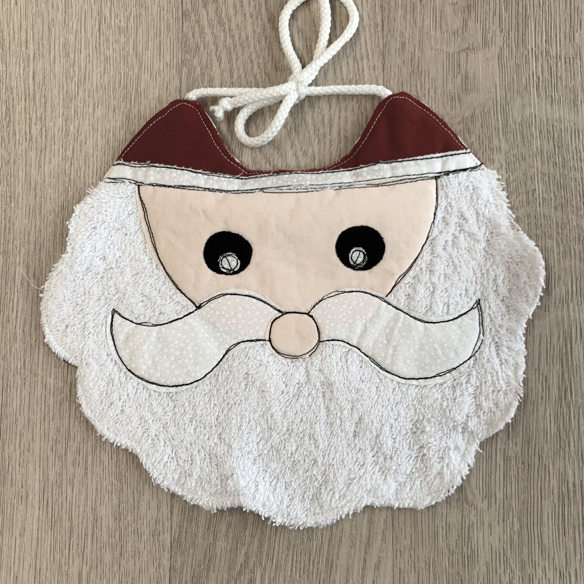 Bavaglino neonato Babbo Natale
