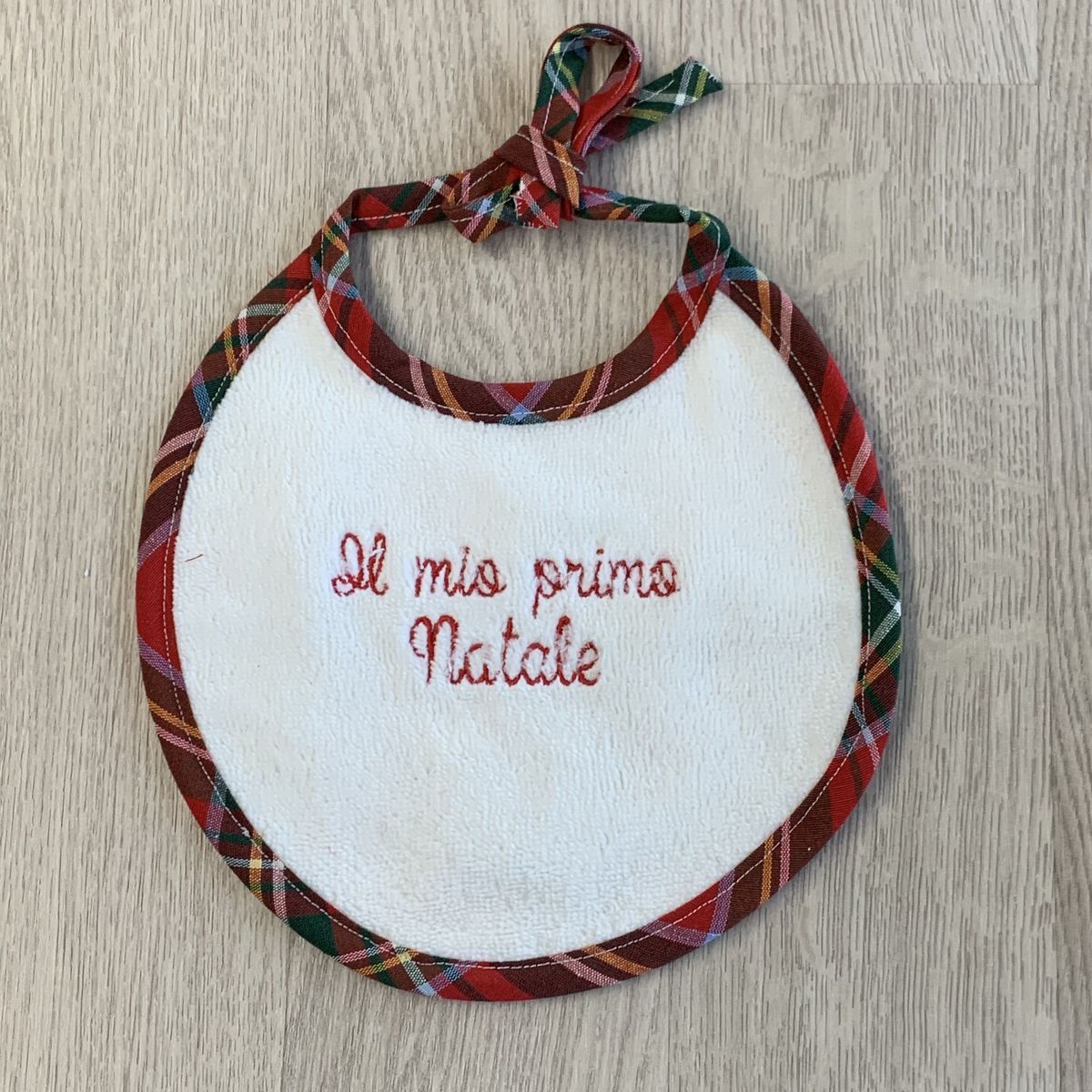 Bavaglino neonato "Il mio primo Natale" - bavetta natalizia