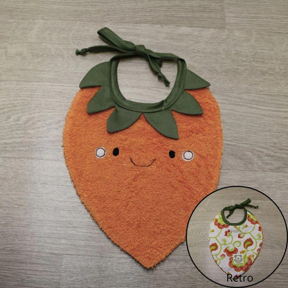Bavaglino neonato a forma di Carotina