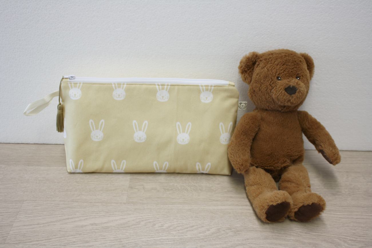 Beauty case portatutto – personalizzabile – coordinabile con fasciatoio - Coniglietti