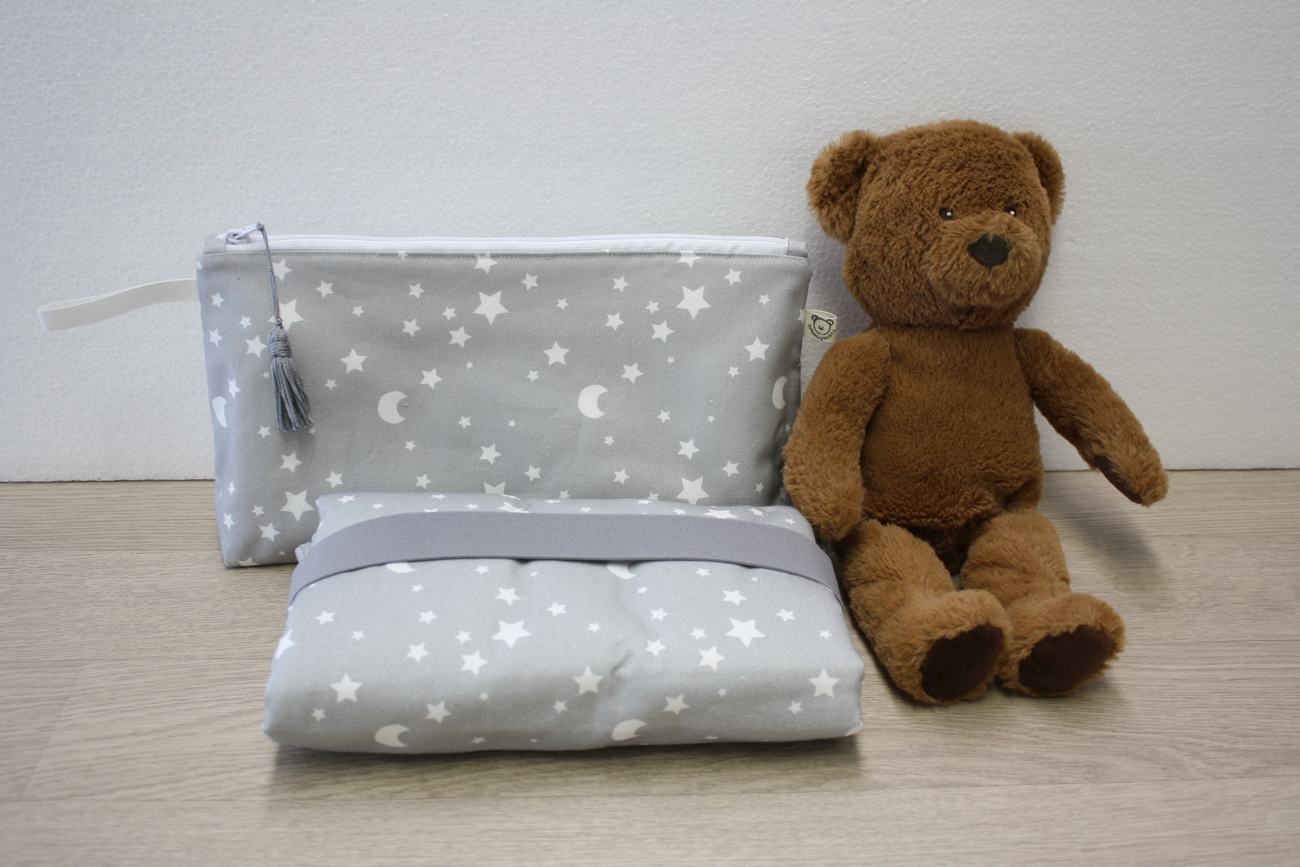Beauty case portatutto – personalizzabile – coordinabile con fasciatoio - Stelline e Lune