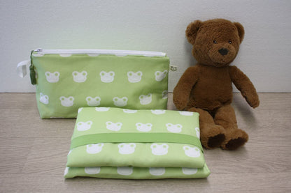 Set cambio fuori casa: fasciatoio e beauty case - Ranocchietta