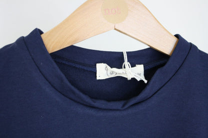 Felpa blu con toppe pelose - taglia 2-3 anni