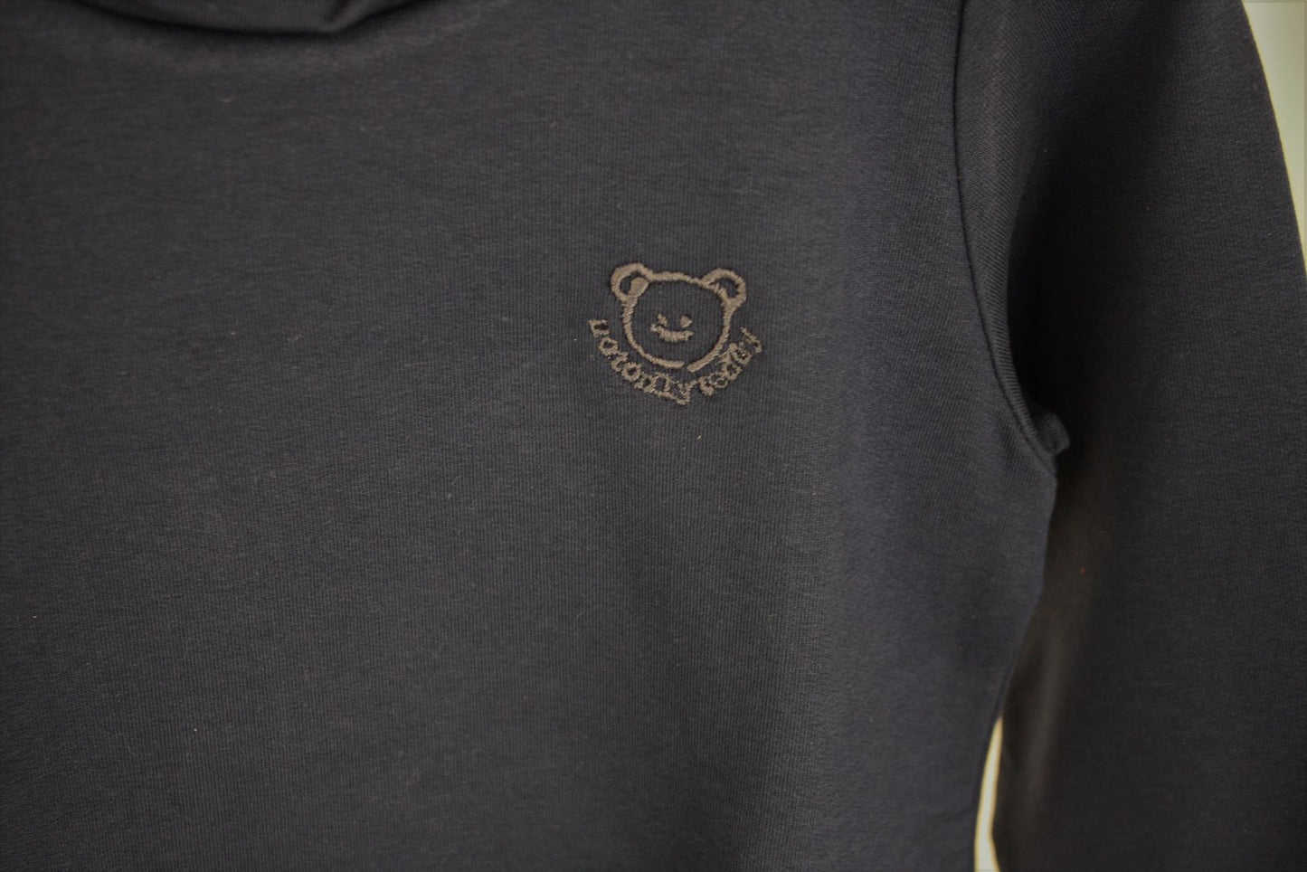 Felpa blu con toppe pelose - taglia 2-3 anni