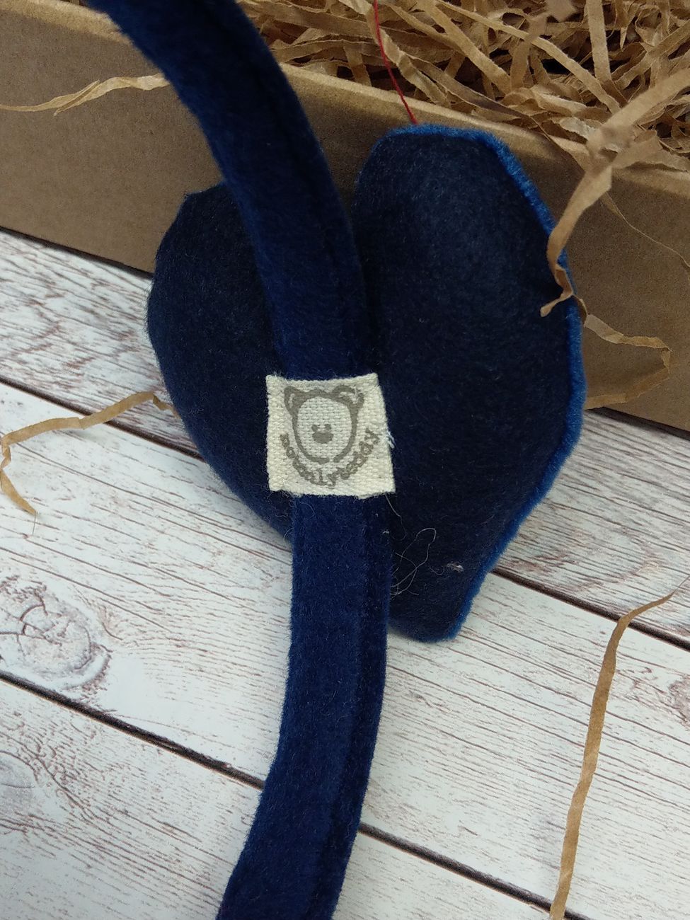 Cerchiello con Cuore Velluto blu