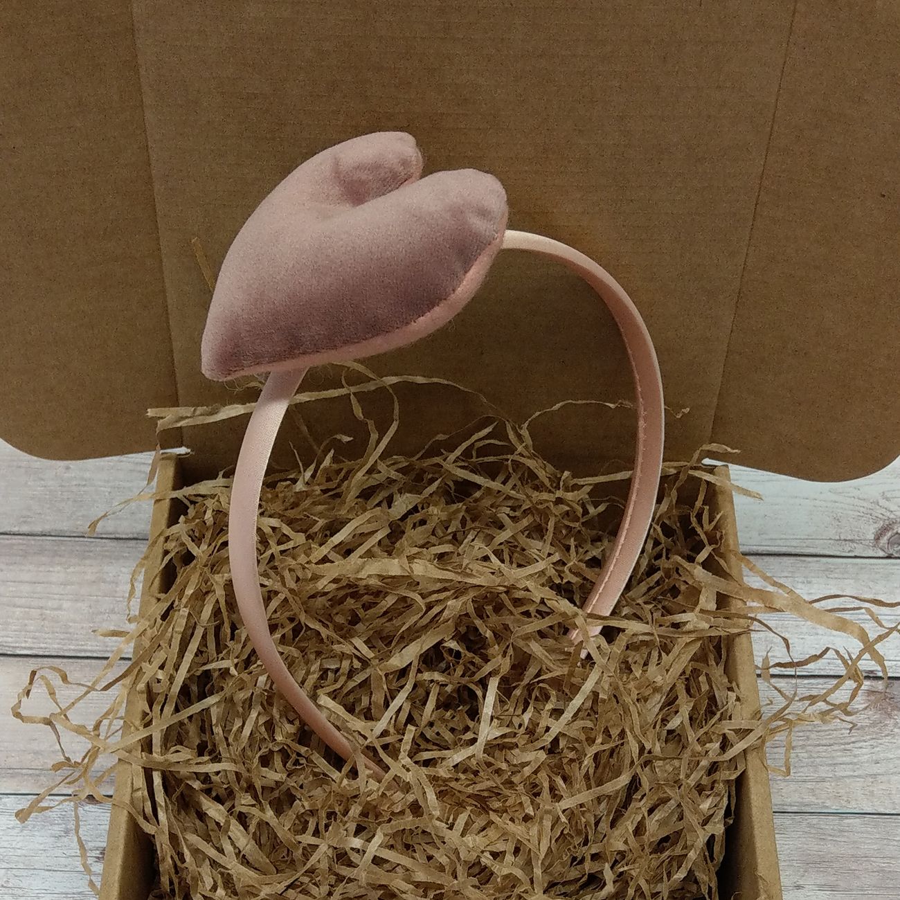 Cerchiello per bambina con Cuore di Velluto (vari colori)