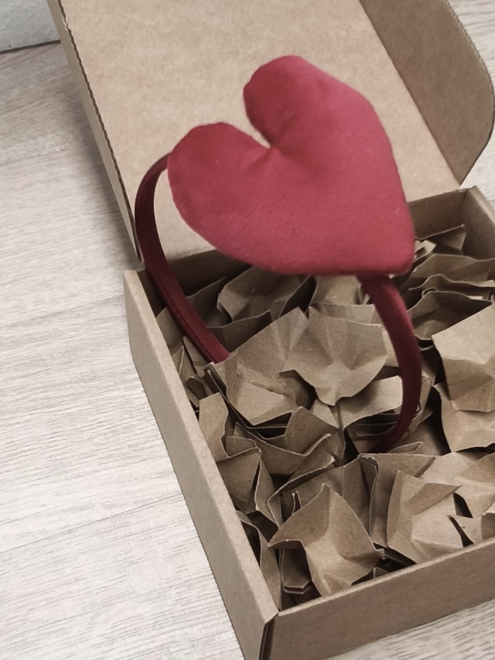 Cerchiello per bambina con Cuore di Velluto (vari colori)