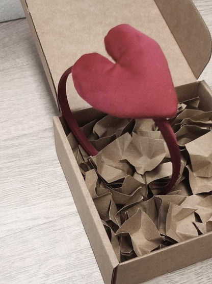 Cerchiello per bambina con Cuore di Velluto (vari colori)