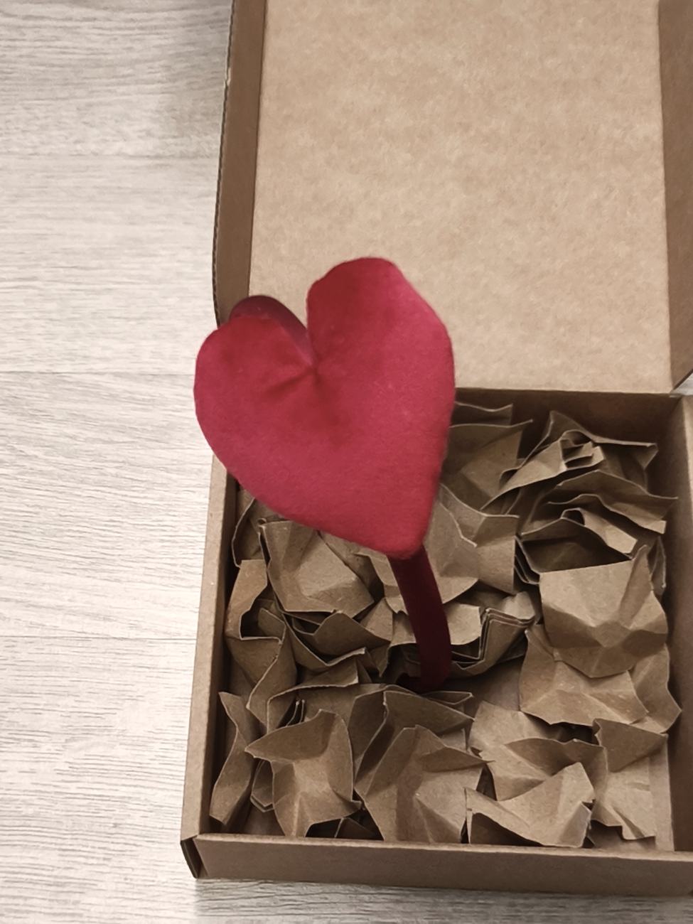 Cerchiello per bambina con Cuore di Velluto (vari colori)