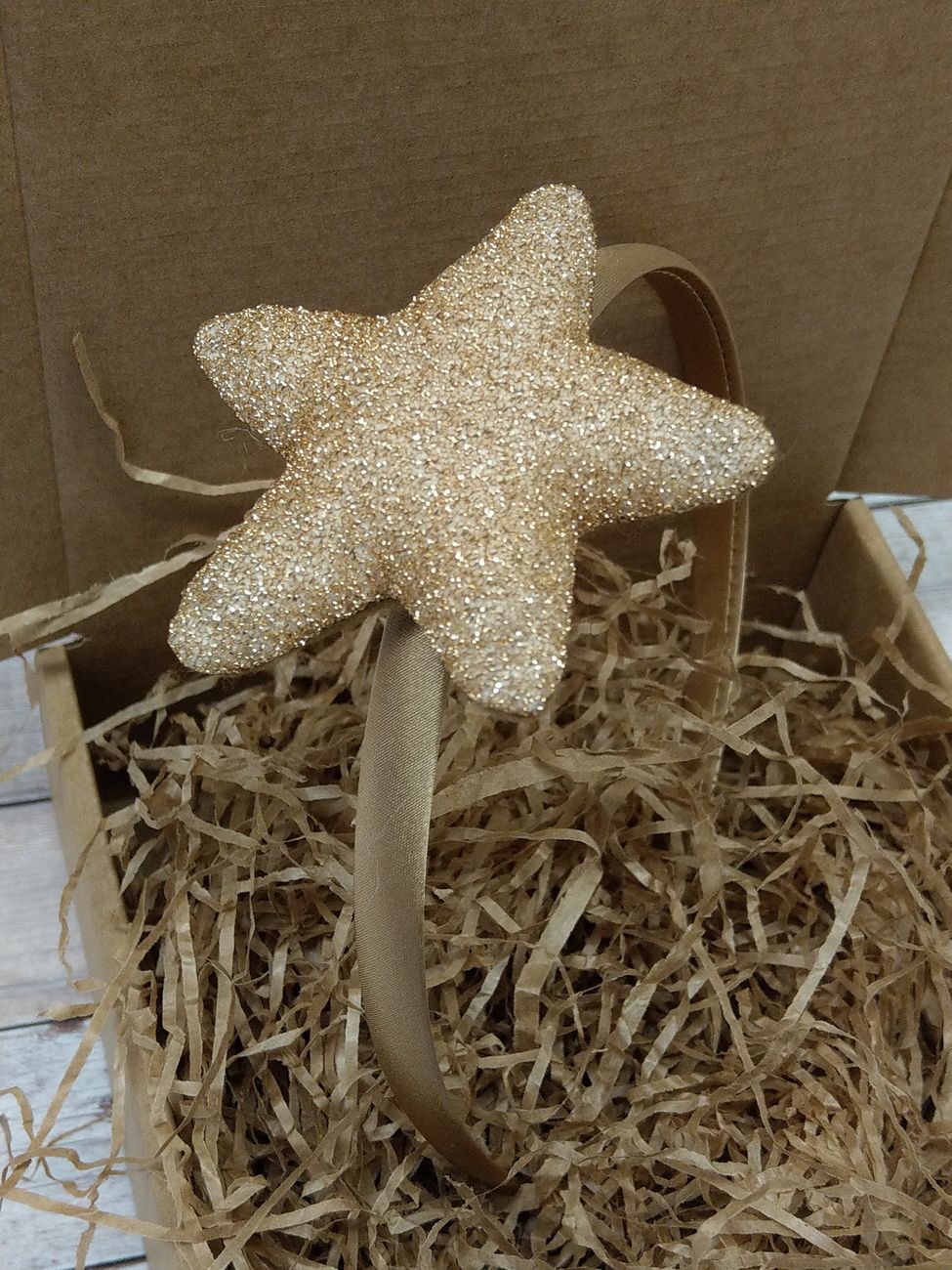 Cerchiello con Stella Glitter Oro