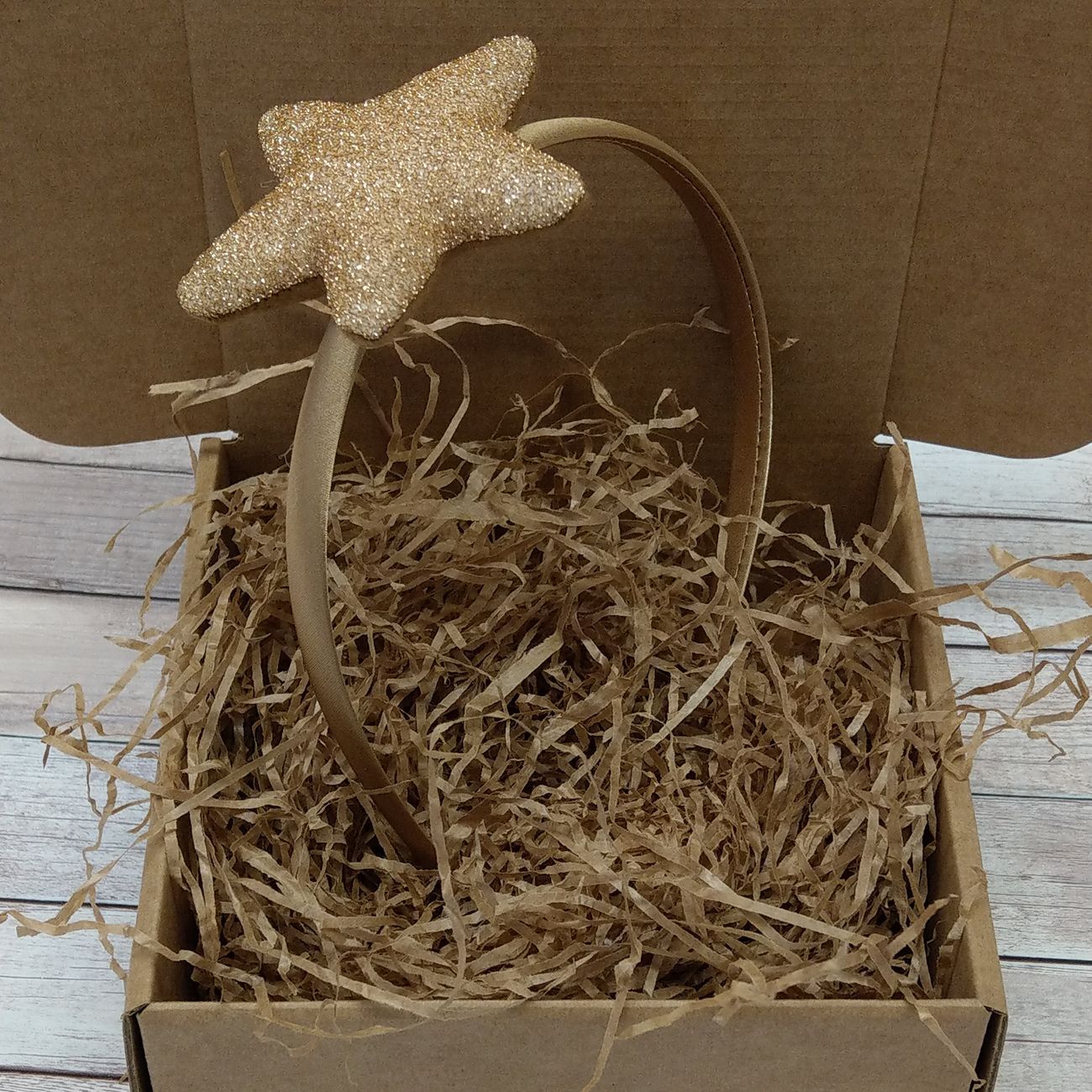 Cerchiello con Stella Glitter Oro