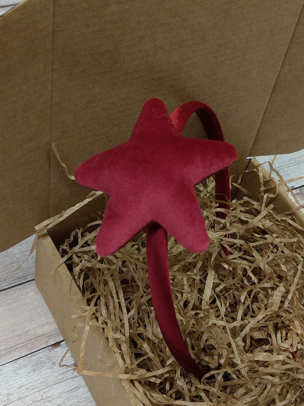 Cerchiello per bambina con Stella di Velluto (vari colori)