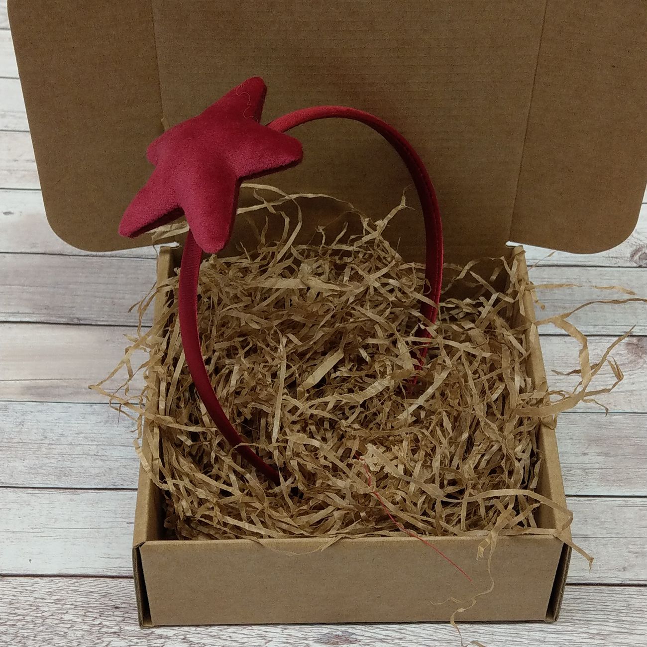 Cerchiello per bambina con Stella di Velluto (vari colori)