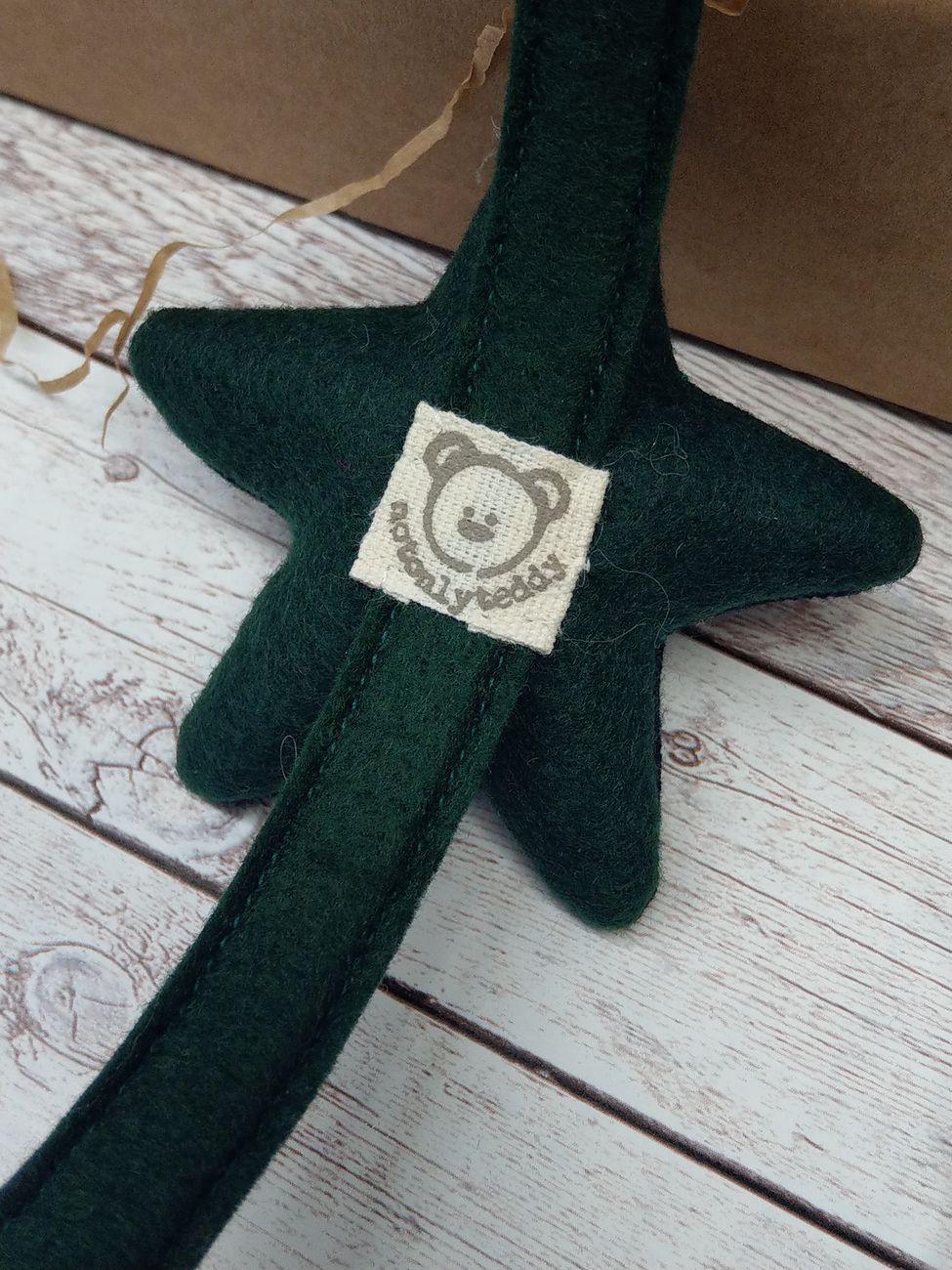 Cerchiello ricoperto con Stella di Velluto verde