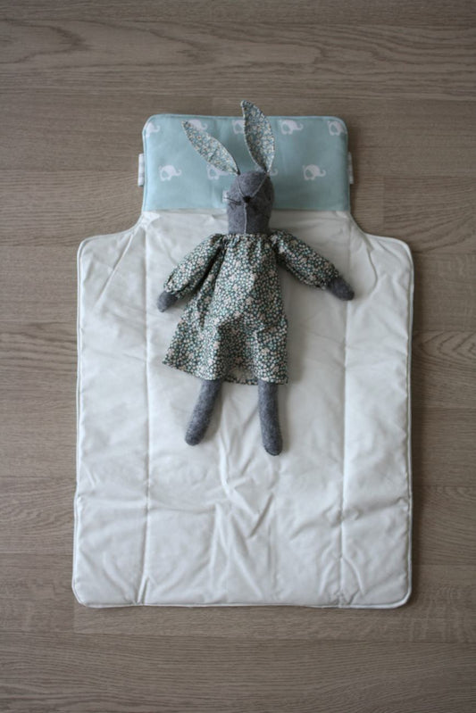 Fasciatoio da viaggio pieghevole con portapannolini – Elefantini – personalizzabile