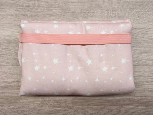 Fasciatoio da viaggio pieghevole portapannolini – Rosa bacchette magiche e fiori – personalizzabile