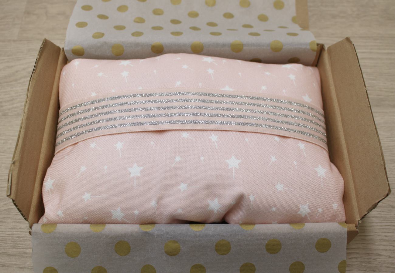 Fasciatoio da viaggio pieghevole con portapannolini – Rosa bacchette magiche – personalizzabile