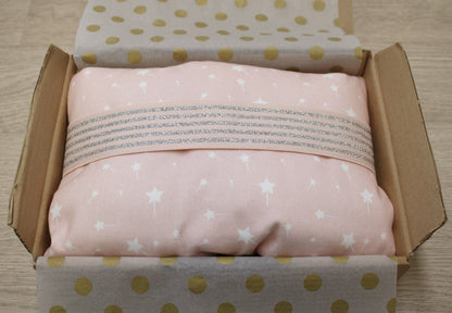Fasciatoio da viaggio pieghevole con portapannolini – Rosa bacchette magiche – personalizzabile
