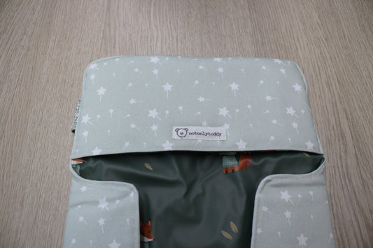 Fasciatoio da viaggio pieghevole con portapannolini – Bacchette magiche – personalizzabile