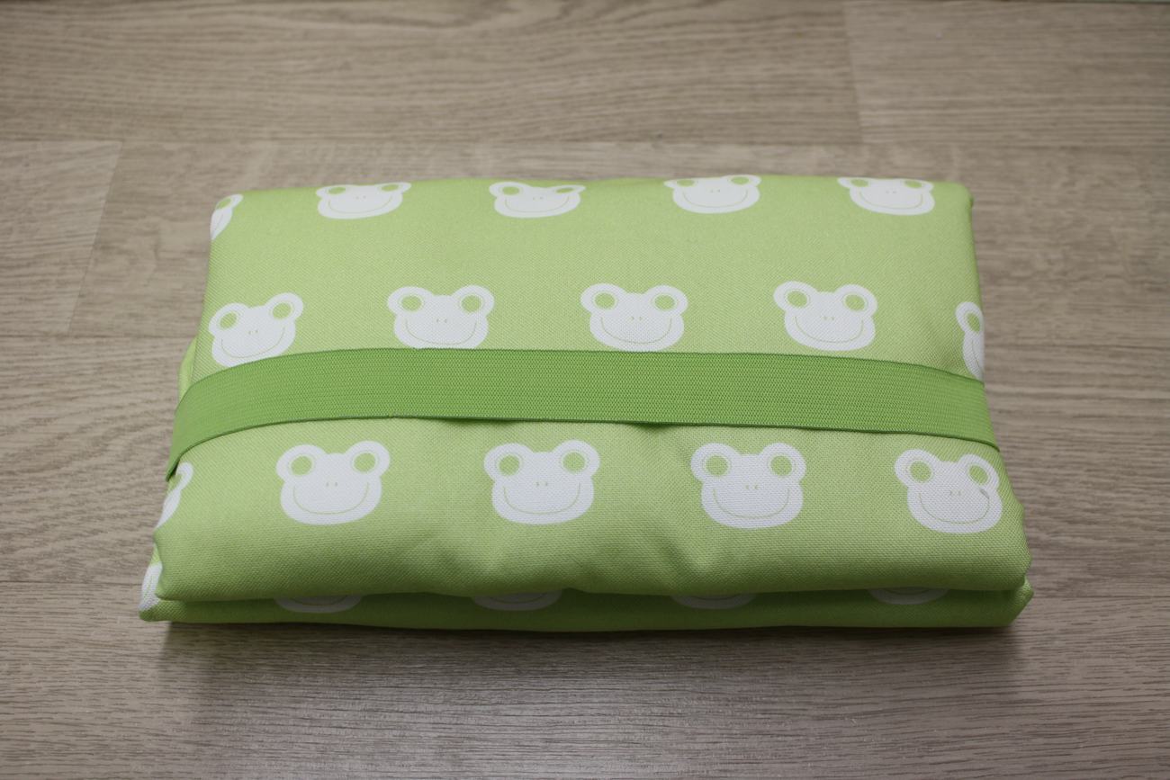 Fasciatoio portatile - Portapannolini verde chiaro con ranocchiette