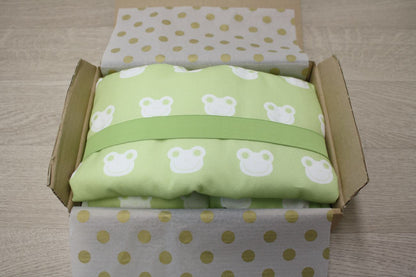 Fasciatoio portatile - Portapannolini verde chiaro con ranocchiette