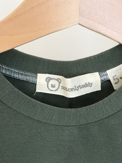 Felpa verde militare con toppe con stampa Robin Hood - taglia 5-6 anni