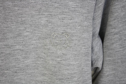 Felpa grigia con toppe scozzesi - taglia 4-5 anni