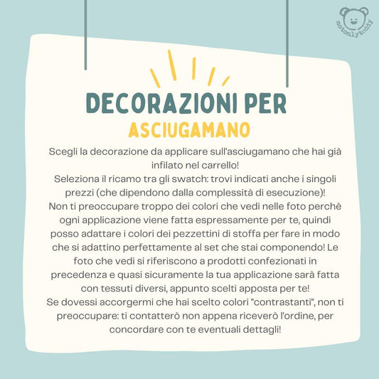 Decorazione asciugamano