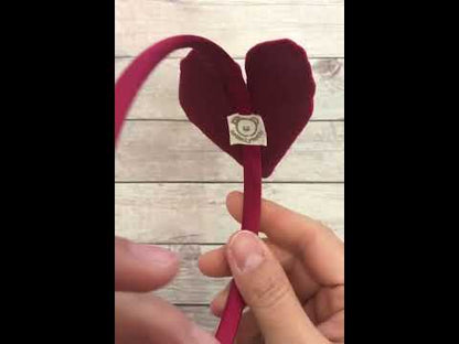 Cerchiello per bambina con Cuore di Velluto (vari colori)