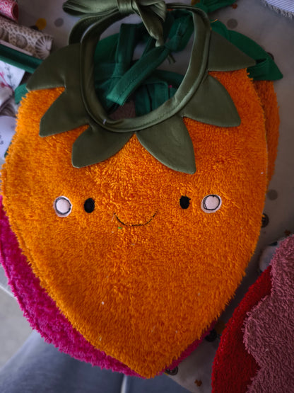 Bavaglino neonato a forma di Carotina