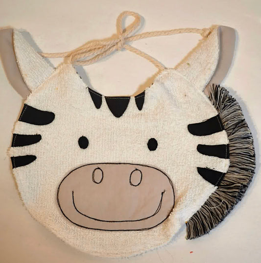 Bavaglino neonato Animaletto - Zebra