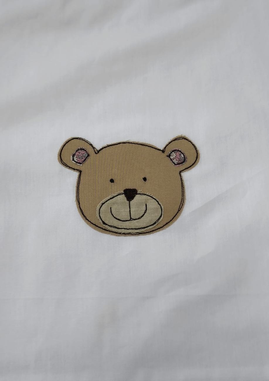 Sacchetto asilo “Orsetto” – personalizzabile, con chiusura a coulisse
