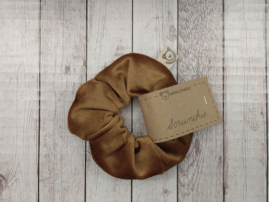 Scrunchie - elastico per capelli - velluto bronzo