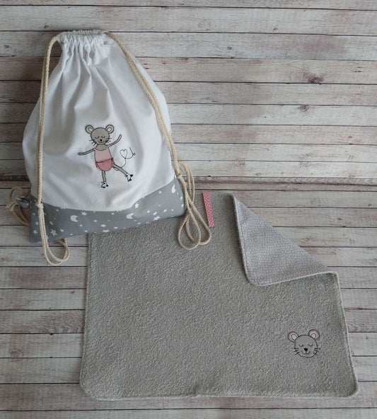 set asilo topolina pattinatrice