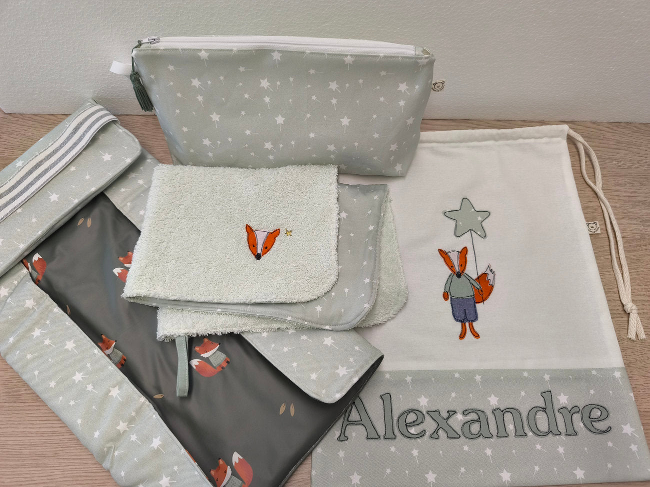 Sacca per asilo con Volpina – personalizzabile