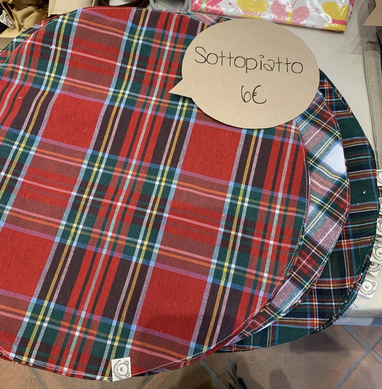 Sottopiatto natalizio - tartan