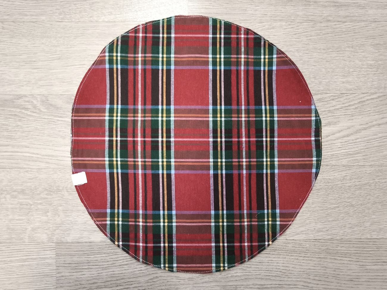 Sottopiatto natalizio - tartan