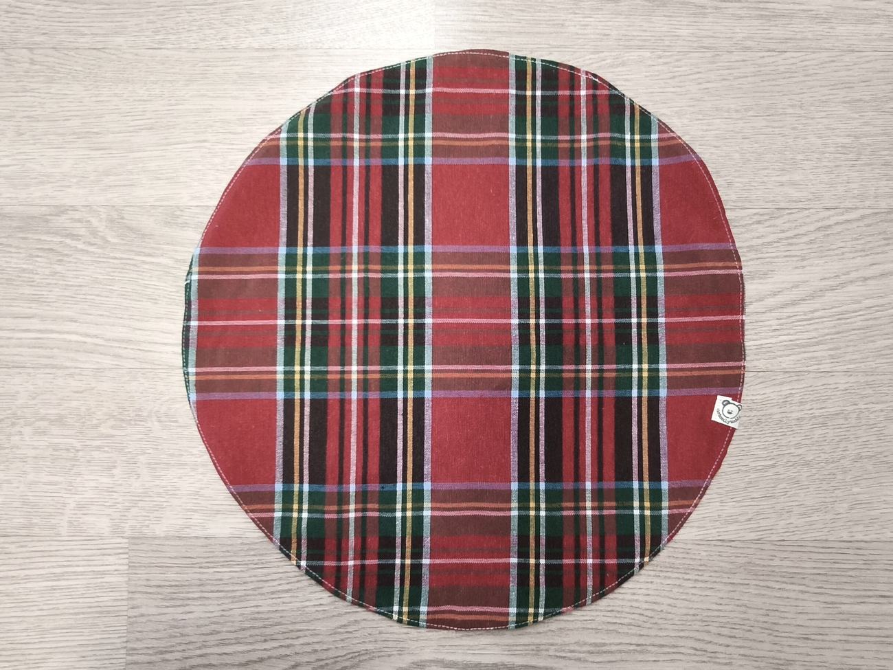 Sottopiatto natalizio - tartan