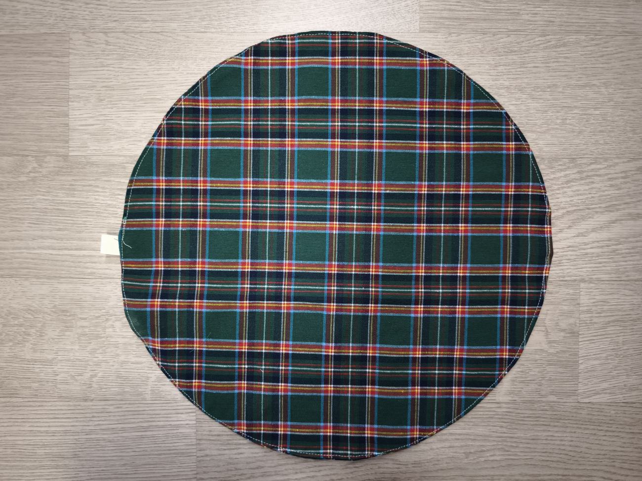 Sottopiatto natalizio - tartan