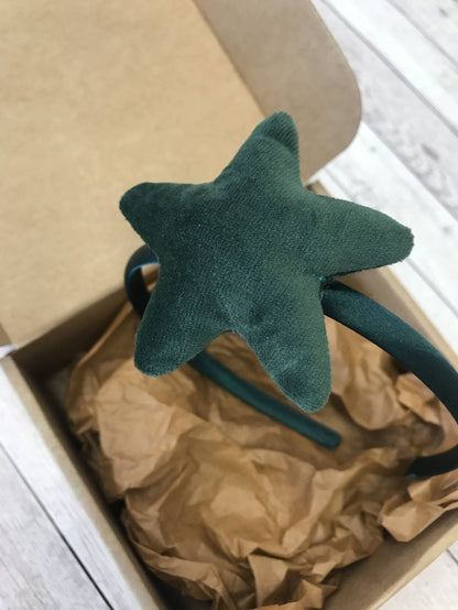 Cerchiello per bambina con Stella di Velluto (vari colori)