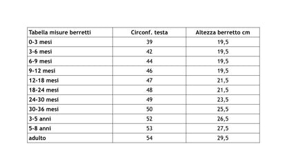 Berretto in felpa grigia con nappine - cuore tartan in maglina - taglia 30-36 mesi