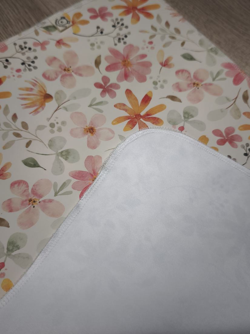 Tovaglietta cerata - Fiori ad acquerello