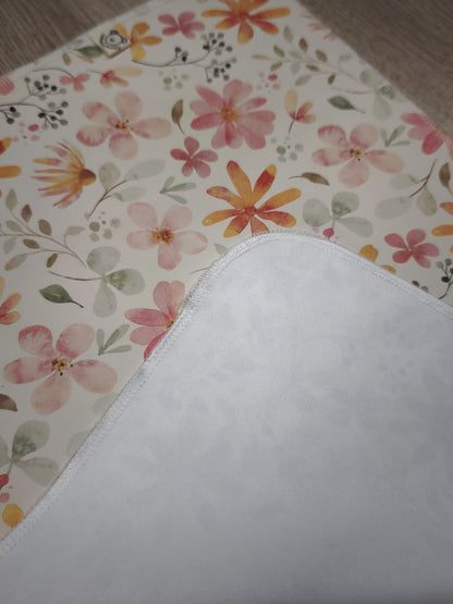 Tovaglietta cerata - Fiori ad acquerello