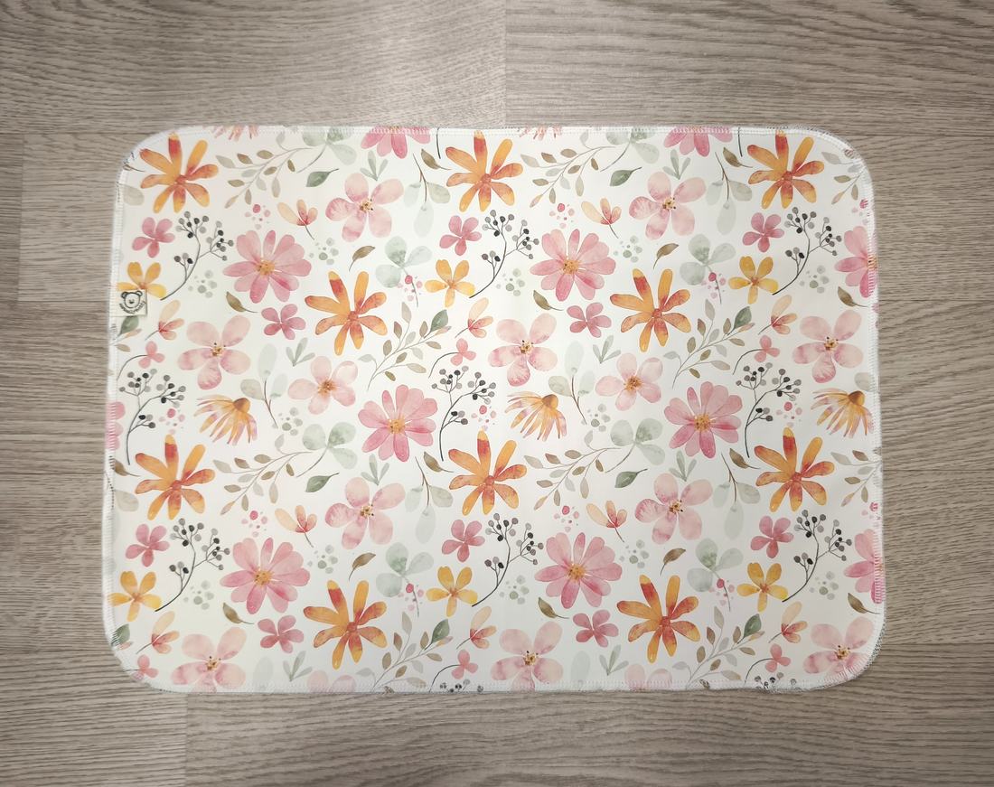 Tovaglietta cerata - Fiori ad acquerello