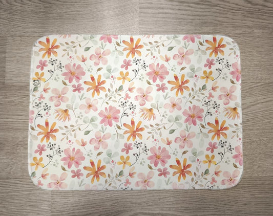 Tovaglietta cerata - Fiori ad acquerello