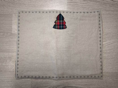 Tovaglietta colazione natalizia con alberello di Natale