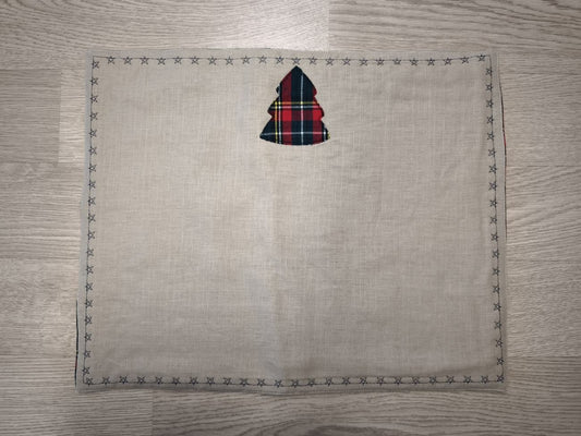 Tovaglietta colazione natalizia con alberello di Natale